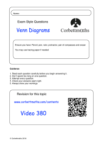 Venn Diagrams Exam Questions