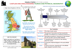 Anglo-Saxons & Castles Worksheet