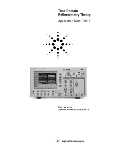 Time Domain Reflectometry Theory: Application Note