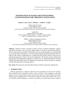 Passive Shunt Damping Optimization for Vibration Attenuation