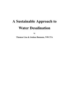 Sustainable Water Desalination Research Paper