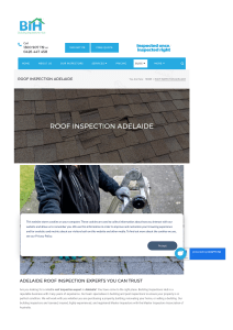 Roof Inspection Adelaide | Building Inspections Hub