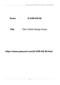 Dell VxRail Design Exam Dumps (D-VXR-DS-00)