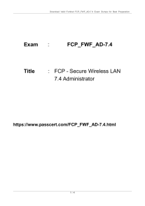 Fortinet FCP_FWF_AD-7.4 Exam Dumps