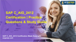 SAP C_AIG_2412 Certification Practice Questions & Study Guide