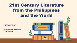 21st Century Literature: Philippines & World