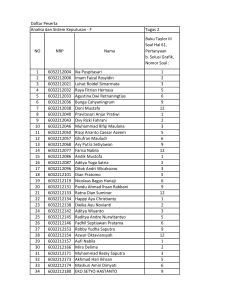 Student Assignment List: Analisa dan Sistem Keputusan