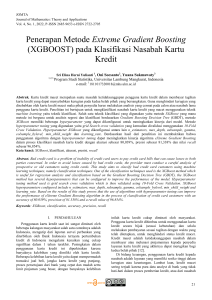 XGBoost untuk Klasifikasi Nasabah Kartu Kredit