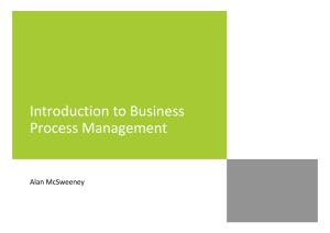 Introduction to Business Process Management