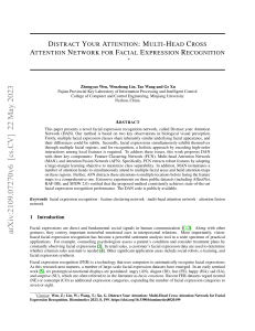 Multi-Head Attention Network for Facial Expression Recognition