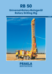 RB 50 Universal-Rotationsbohrgerät Technische Daten