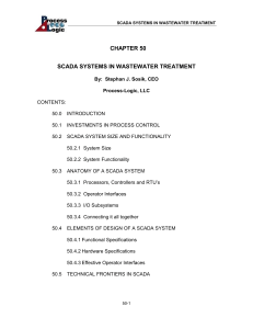 SCADA Systems in Wastewater Treatment: Chapter Overview