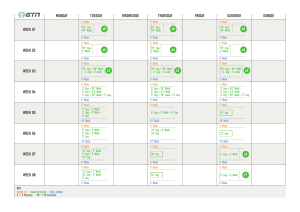 8-Week Running Training Plan