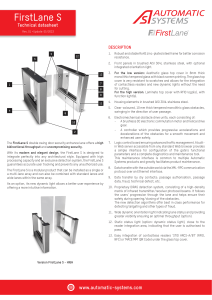 FirstLane S Technical Datasheet