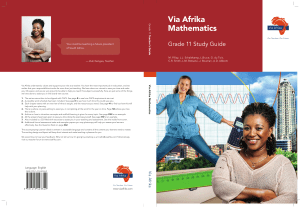 Grade 11 Mathematics Teacher & Study Guide