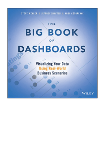 The Big Book of Dashboards: Data Visualization Guide