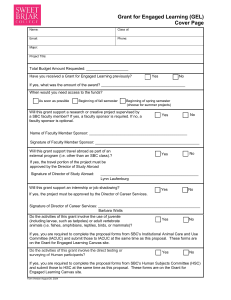 Grant for Engaged Learning Application Form