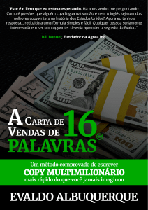 A Carta de Vendas de 16 Palavras: Copywriting Multimilionário