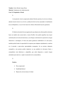 Caso de Estudio: Charles Schwab - Administración