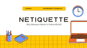 Netiquette: Online Manners & Digital Etiquette