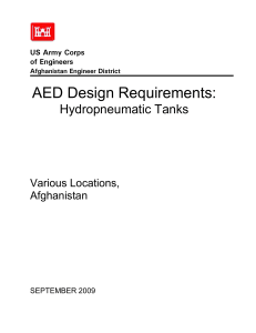 Hydropneumatic Tank Design Requirements