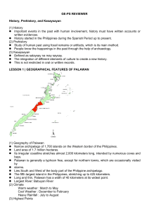 Palawan History, Geography & Culture Reviewer