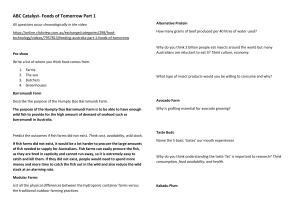 Foods of Tomorrow Worksheet: Alternative Proteins & Farming