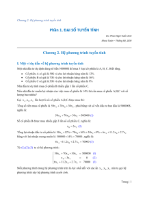 Linear Equation Systems: Lecture Notes