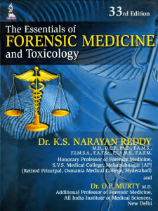 Forensic Medicine & Toxicology Textbook