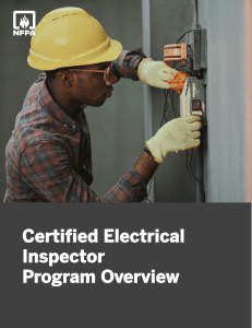 Certified Electrical Inspector Program Overview