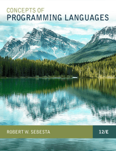 Concepts of Programming Languages Textbook