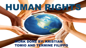 Human Rights: Types, Equality, and Reducing Inequalities