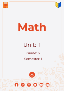 Math Unit 1, Grade 6: Division & Prime Factors