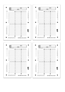 Multiple Choice Answer Sheet Template