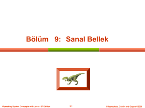 Sanal Bellek Sunumu: İşletim Sistemleri Kavramları