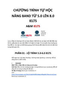 IELTS študijný plán 5.0-8.0