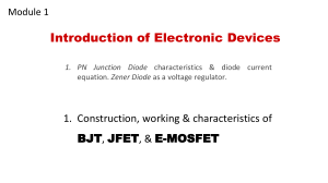 Electronic Devices: Diodes & Transistors