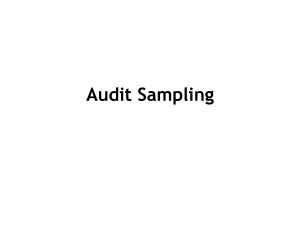 Audit Sampling Methods and Risks