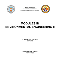 Environmental Engineering II Module