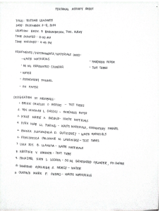 Leachate Testing Activity Sheet