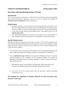 Building Services Coursework: Drainage System Design