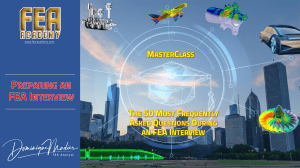 FEA Interview Questions: Masterclass Prep