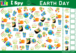 Earth Day I Spy Worksheet