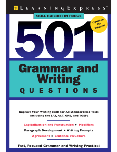 501 Grammar & Writing Questions Workbook