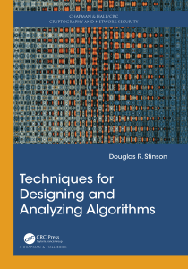 Techniques for Designing and Analyzing Algorithms