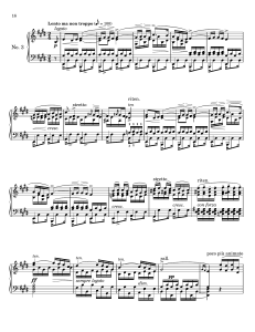 Piano Musical Score No. 3