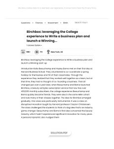 Birchbox Case Study: Leveraging College for Business Success