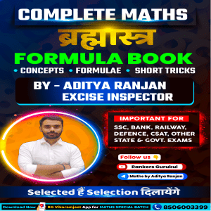 Complete Maths Formula Book by Aditya Ranjan