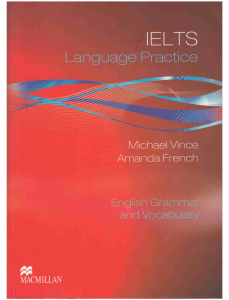 IELTS Language Practice: English Grammar & Vocabulary