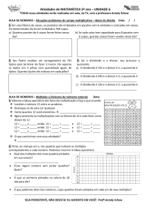 Matemática 5º Ano: Divisão, Múltiplos e Frações